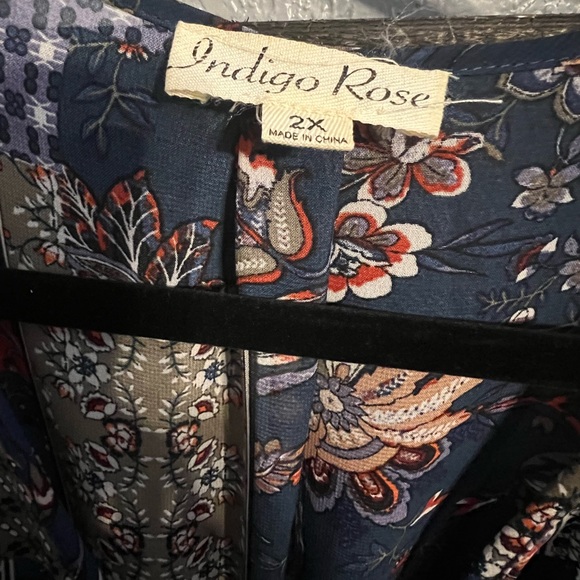Indigo Rose Colorful Patterned Dress - Picture 8 of 8